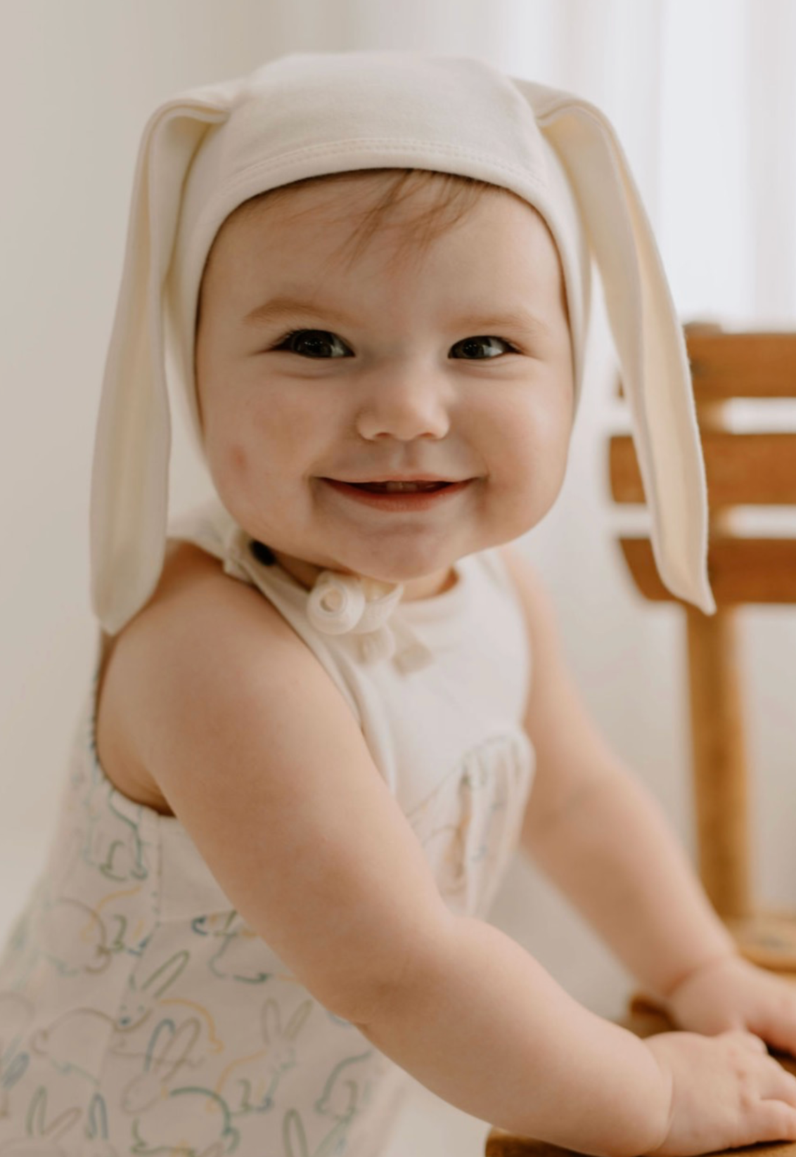 Baby kid organic Hat Bonnet with Ears