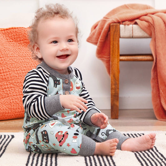 Halloween Romper Henley Style