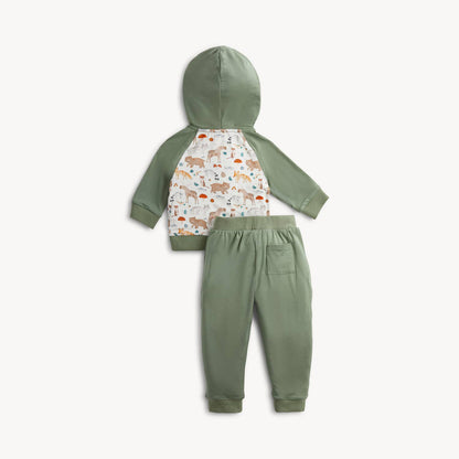 WONDERFUL WILDLIFE MODAL L/S HOODIE W JOGGER