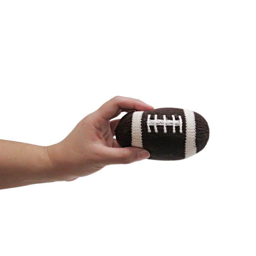 Handmade Organic  Football Rattle