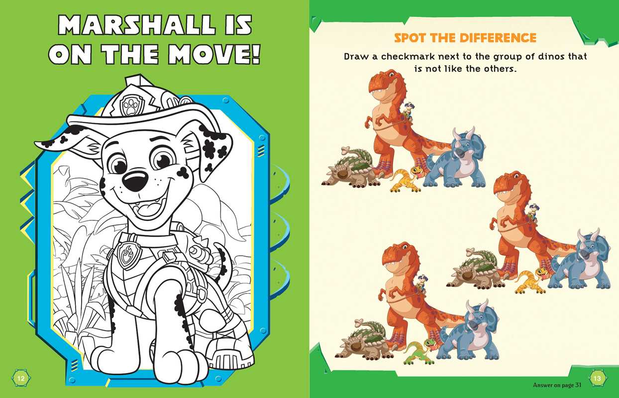 Paw Patrol The Dino Movie: Book and Magnetic Play Set