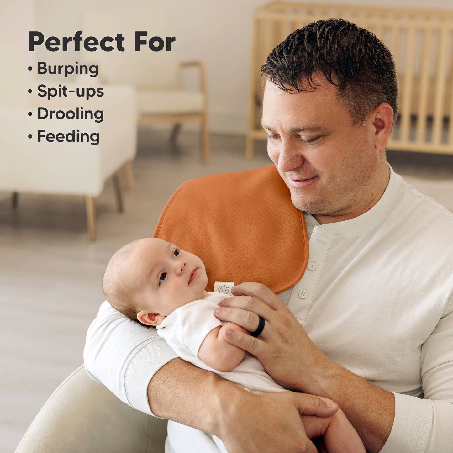 5-Pack Quin Baby Burp Cloths