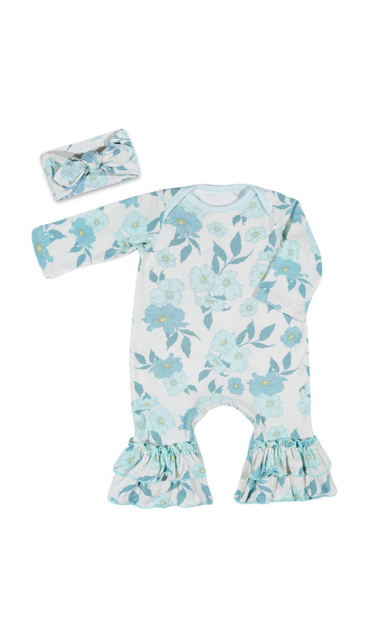 Periwinkle Ruffle Romper 2 Piece