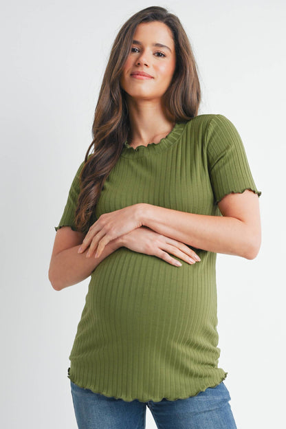 Ribbed Maternity T-Shirt