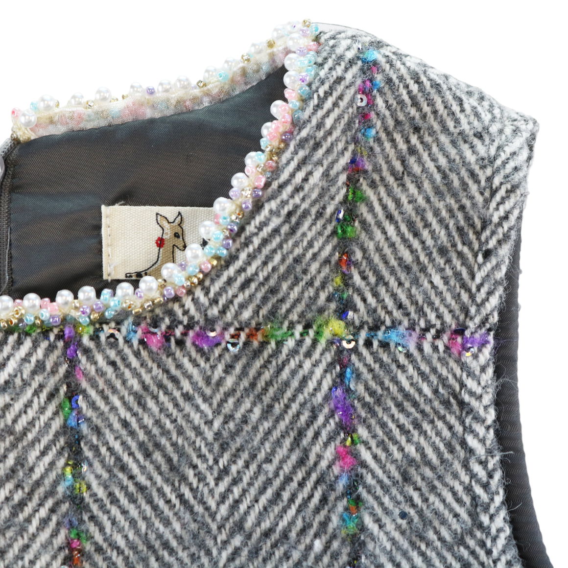 Herringbone Wooly Dress