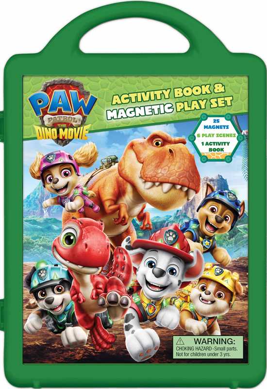 Paw Patrol The Dino Movie: Book and Magnetic Play Set