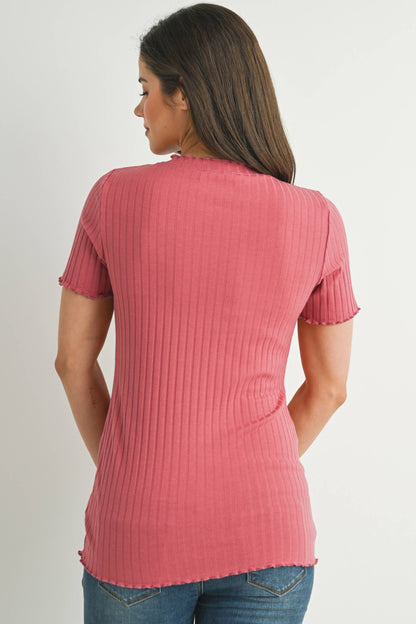 Ribbed Maternity T-Shirt