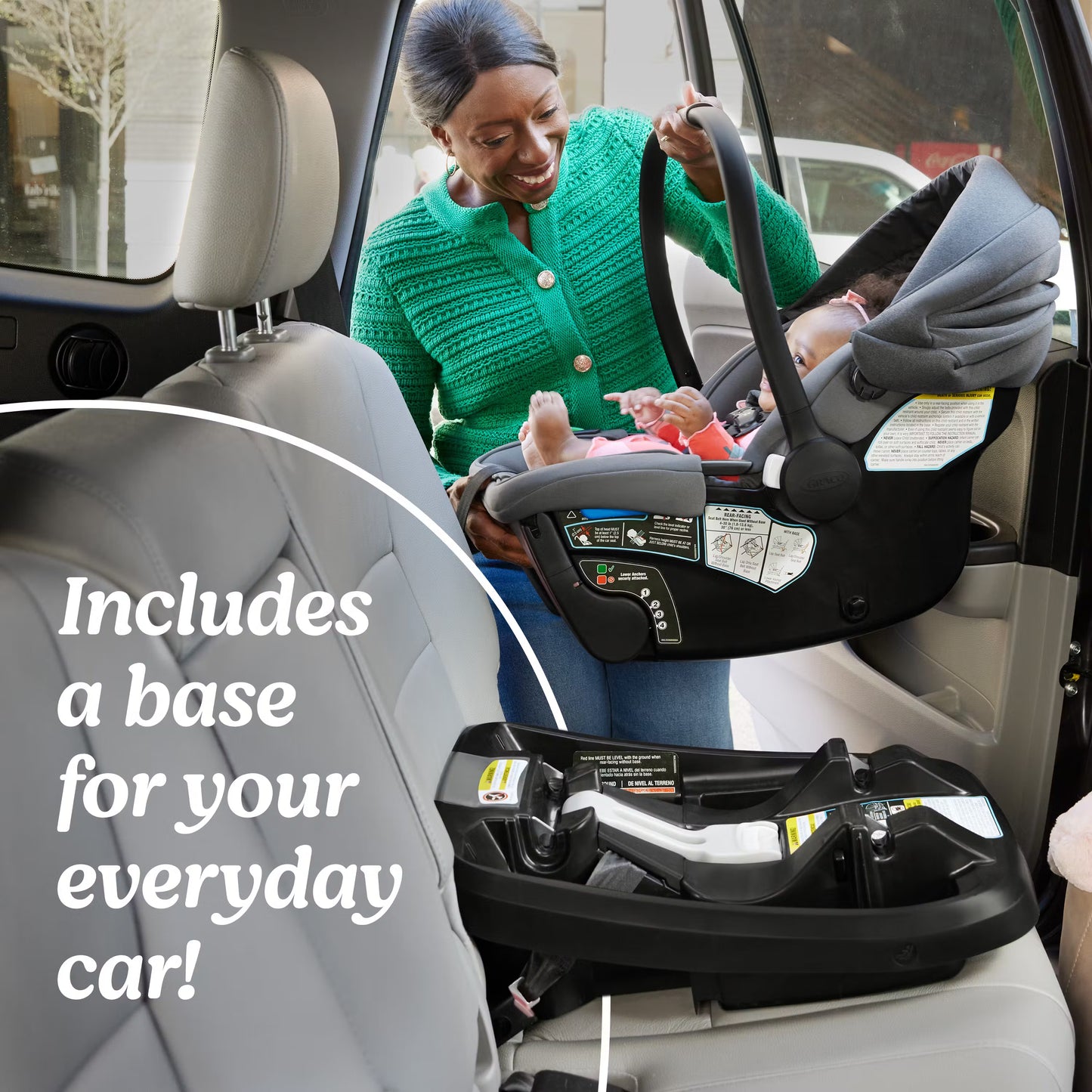 Graco GoMax™ Infant Car Seat ft. Insta-Install™ Rigid LATCH With Base