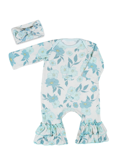 Ruffle Romper and Headwrap